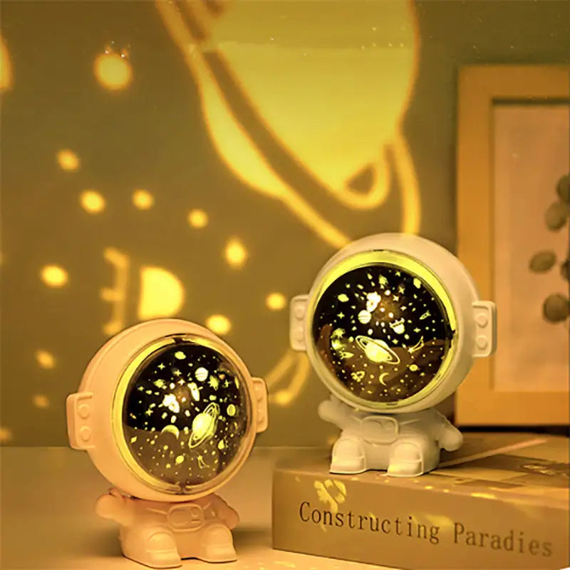 Galaxy Star Projector Starry Sky Night Light Astronaut Lamp Room Decr Gift Child Kids Baby Christmas Spaceman Projection - Lootquake