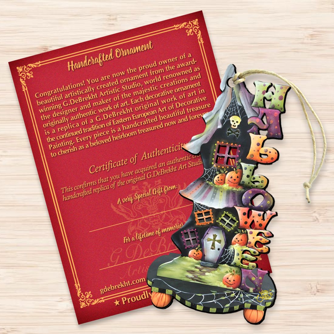 Adornos de madera para candelabros de Halloween de Jamie Mills-Price - Decoración de Halloween para Acción de Gracias - 8457402