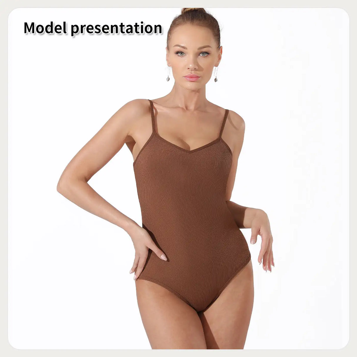 Women's Fashion Simple Solid Color Bodysuit - Lootquake