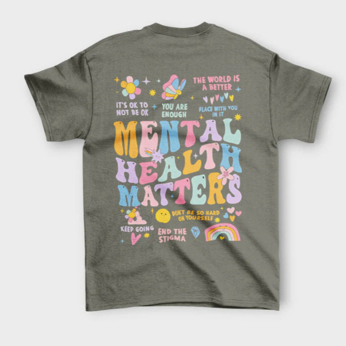 Camiseta de algodón con elementos de Acción de Gracias impresos en 2D