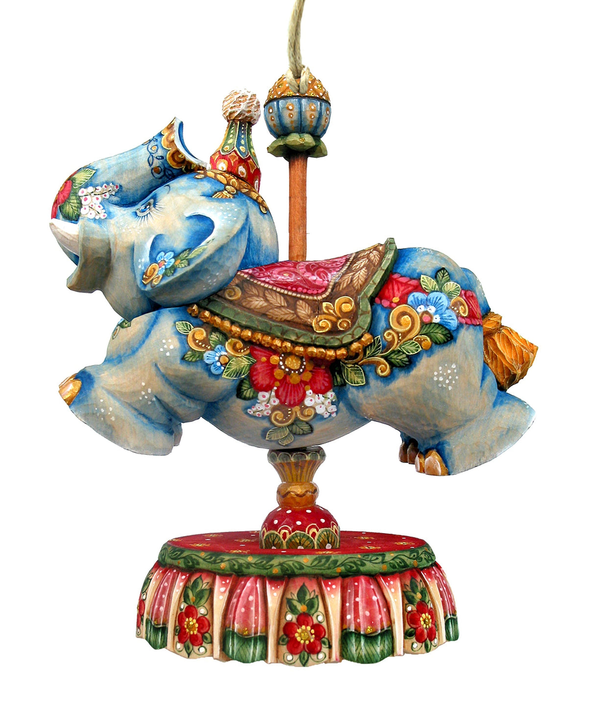 Carousel Elephant Christmas Holiday Door Decor by G. DeBrekht - Carousel Holiday Decor - 8114043H