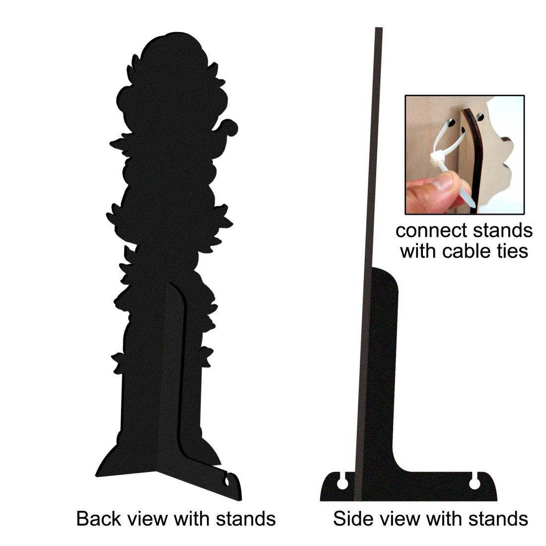 Scary Boo Halloween Set of 2 Outdoor Decor by Jamie Mills-Price - Thanksgiving Halloween Decor - 8457413F