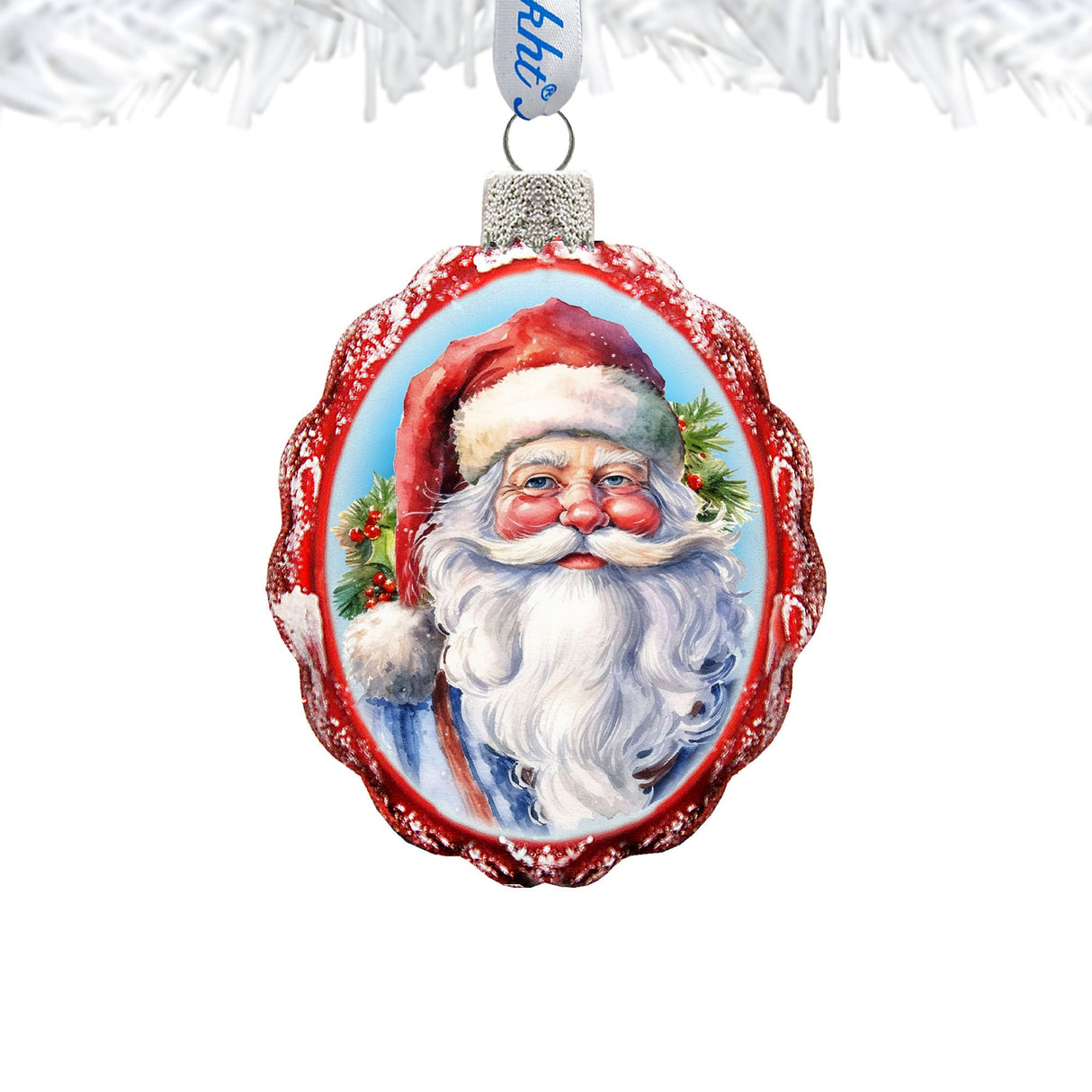 Saint Nick Mercury Glass Ornaments by G. Debrekht - Christmas Santa Snowman Decor - 776032