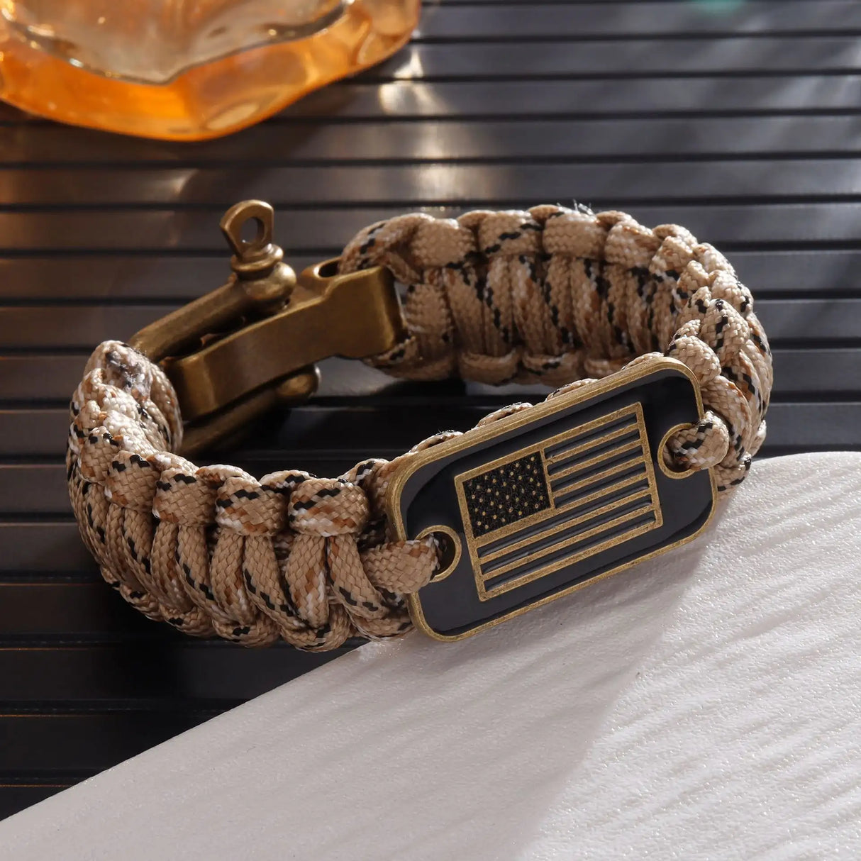 Outdoor Paracord Bracelet Survival Zinc Alloy - Lootquake