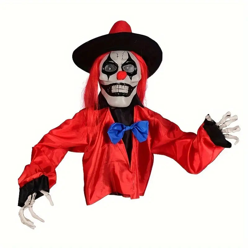 NNETM 1pc Scary Clown Ground Stake – Red Clown