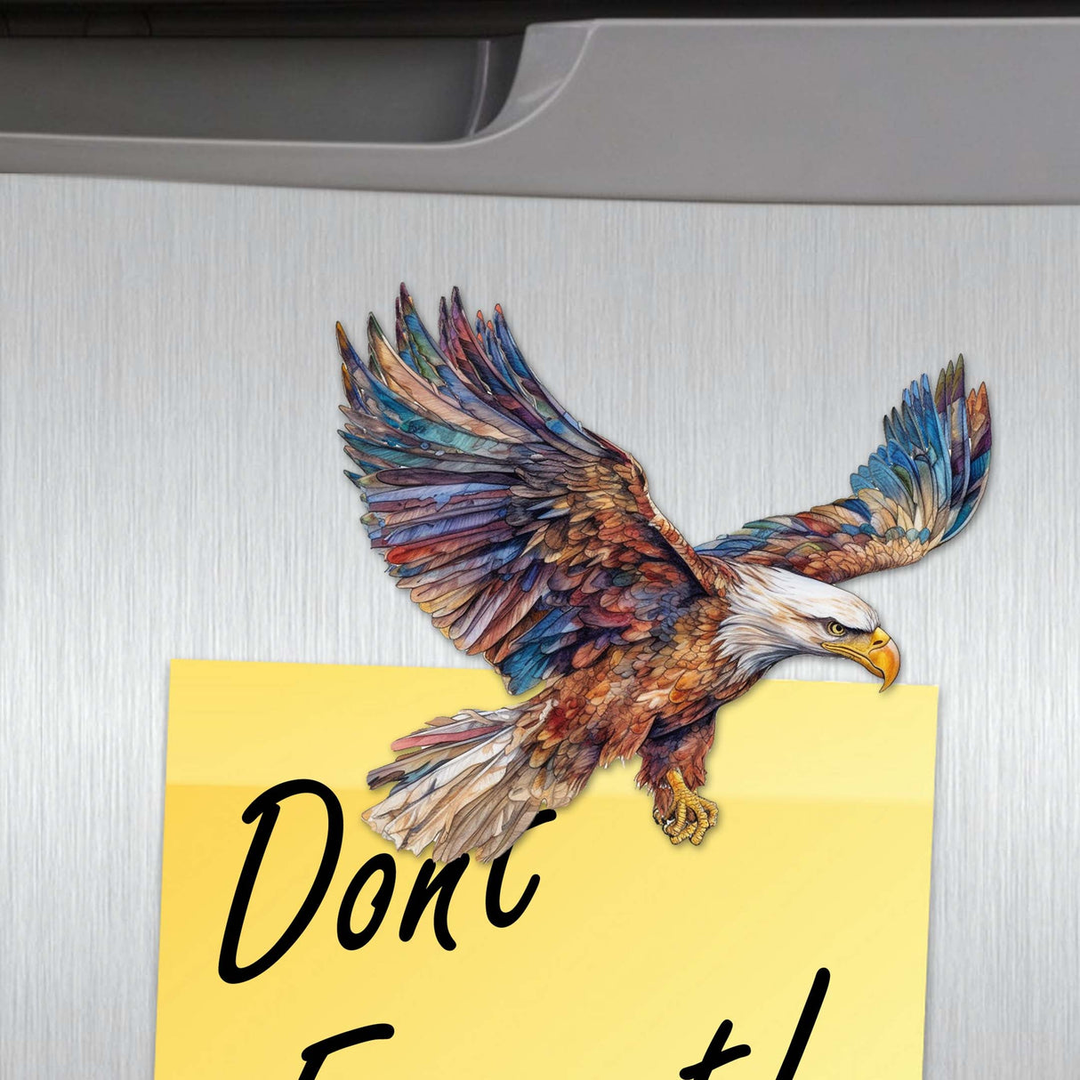 Eagle's Flight Decorative Wooden Magnets Set of 6 by G. Debrekht - Wildlife Decor - 8090101G-S6