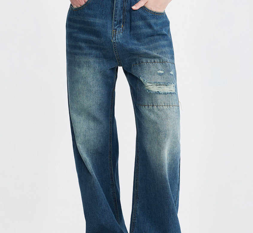 Fashion Loose Cool Vintage Jeans For Men - Lootquake