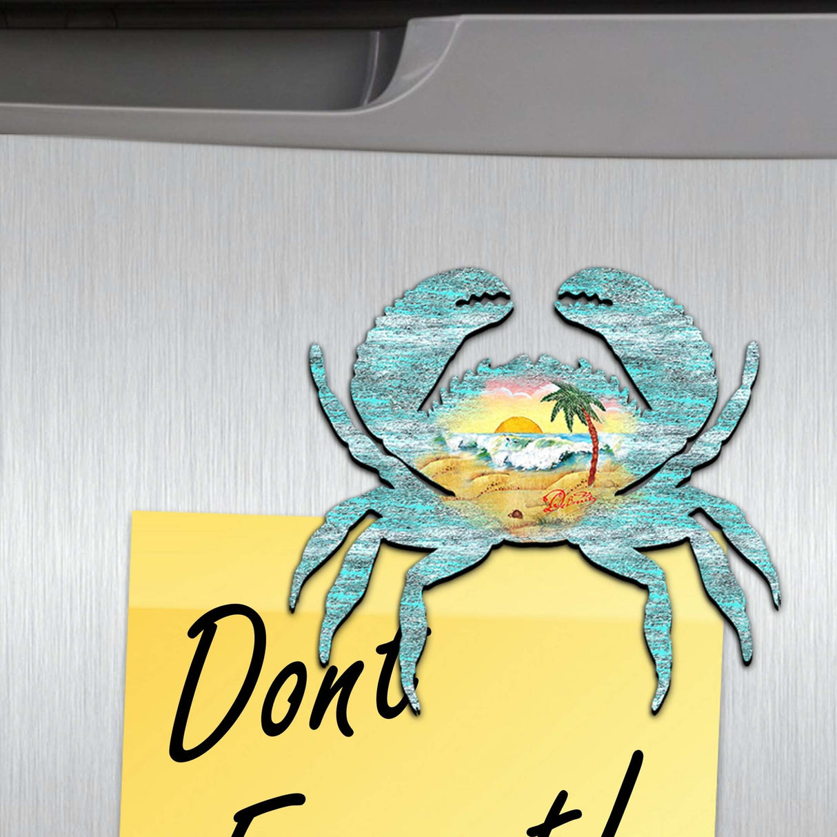 Coastal Creatures Decorative Wooden Magnets Set of 6 by G. Debrekht - Coastal Decor - 8090062G-S6