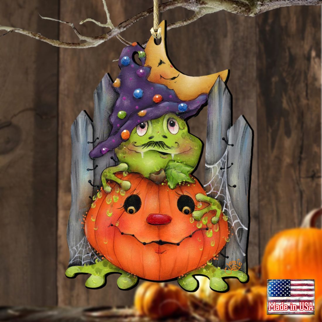 Jeepers Creepers Wooden Ornaments Halloween by Jamie Mills-Price - Thanksgiving Halloween Decor - 8457403