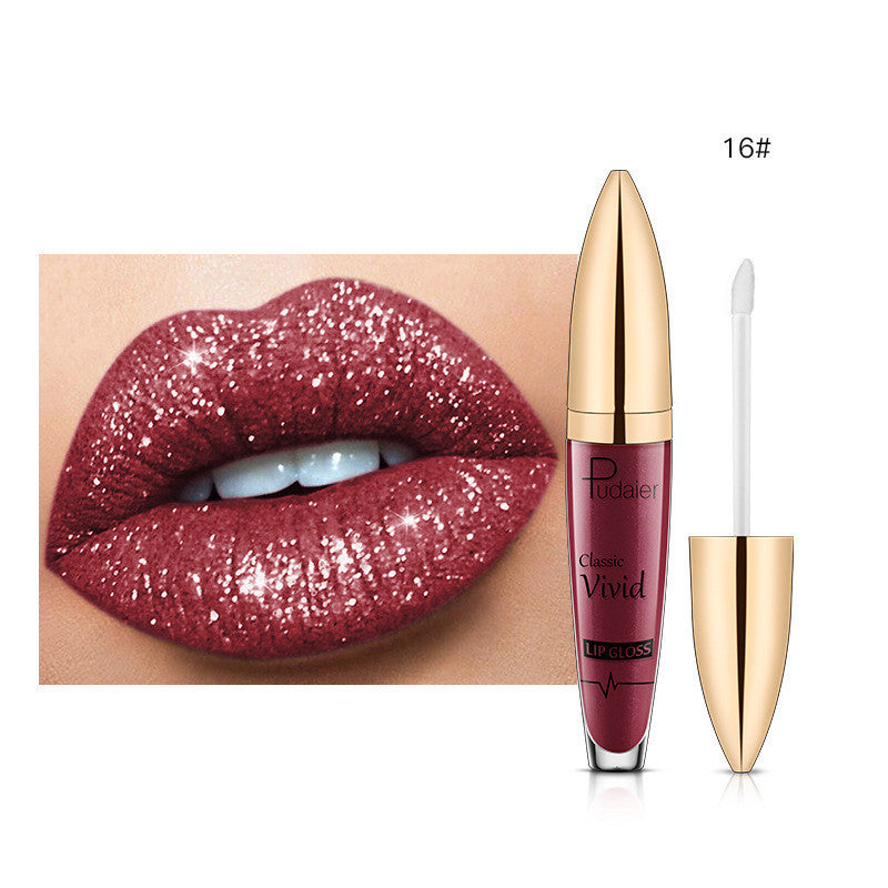 Pudaier Glitter Flip Matte Lip Gloss
