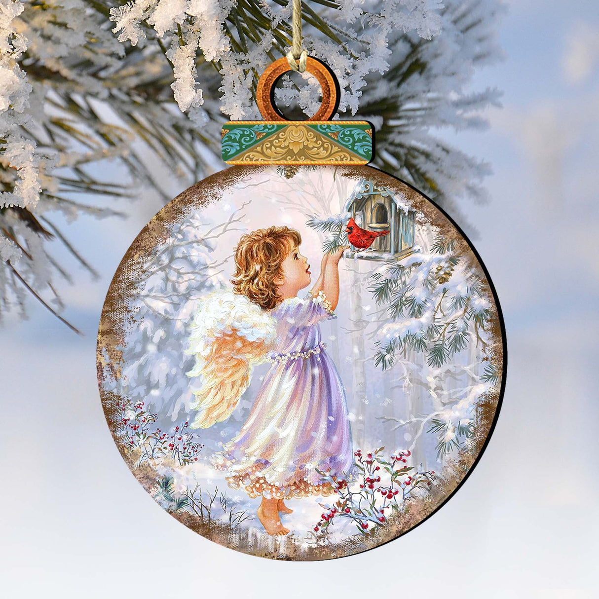 Adornos de madera "Little Christmas Joy" de Gelsinger - Decoración navideña - 8021118-1622