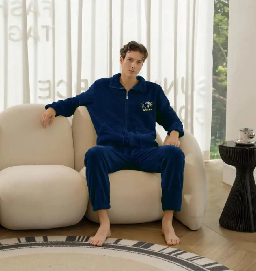 Men's Pajama Velvet Set - Lootquake