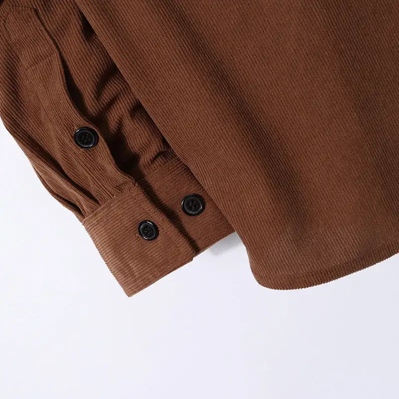 European Size Long Sleeve Shirt Men's Corduroy - Lootquake