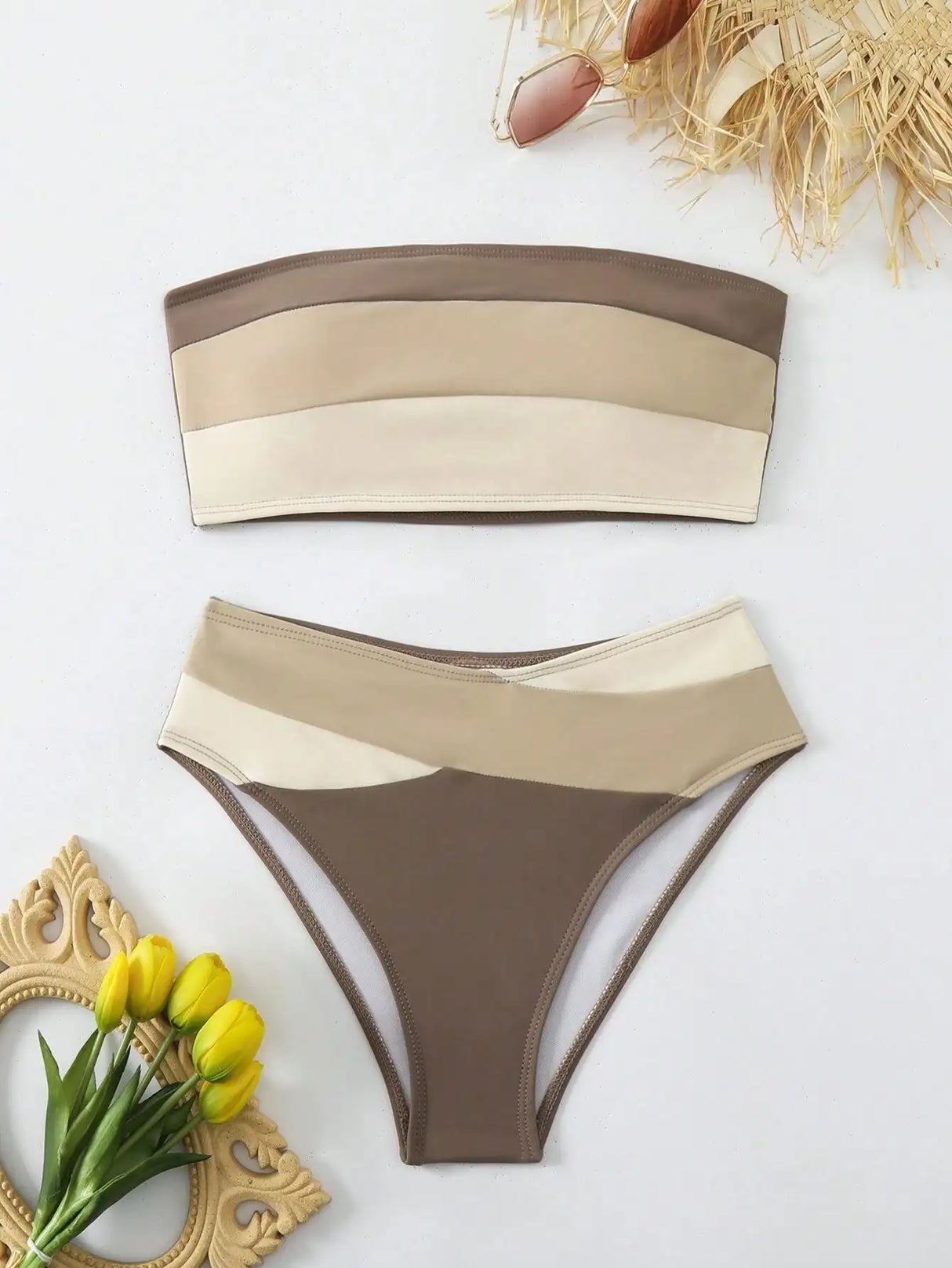Women's Two-piece Casual Swimsuit P269 Decor - Lootquake