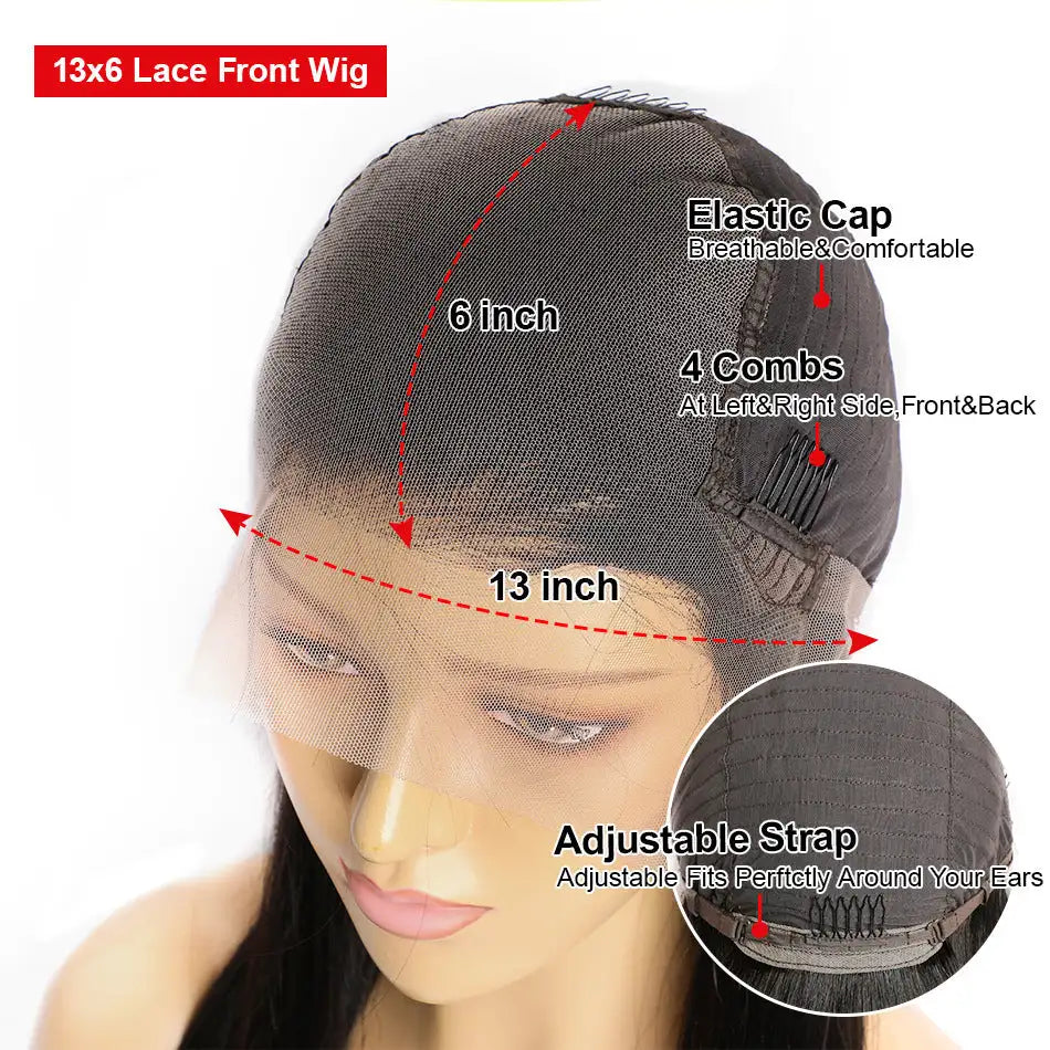 Real Human Hair Wig Lace Hair Set 9a Hair Quality Straight Hair - Lootquake