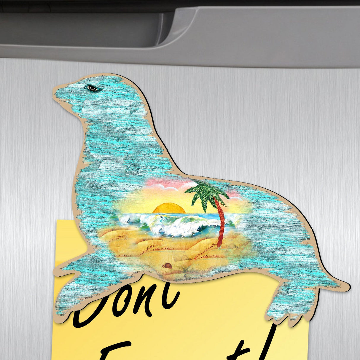 Sea Lion Shaped Refrigerator Coastal Magnets Set of 3