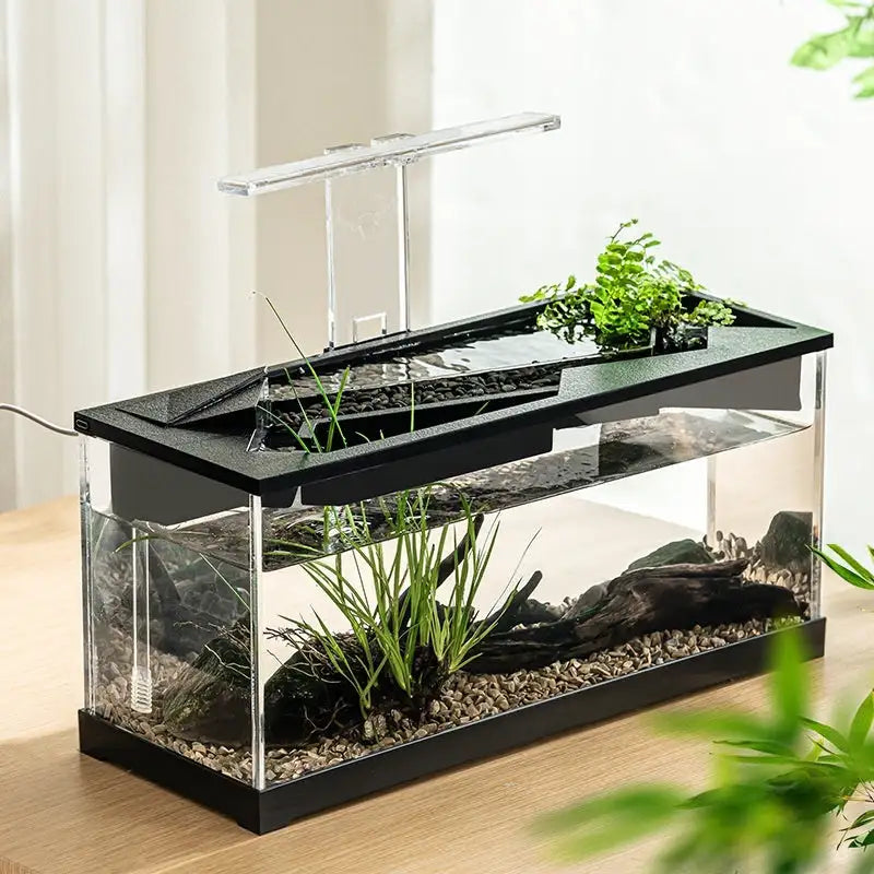 Acrylic Filter Circularly Heating Lighting Integrated Lazy Aquarium - Lootquake