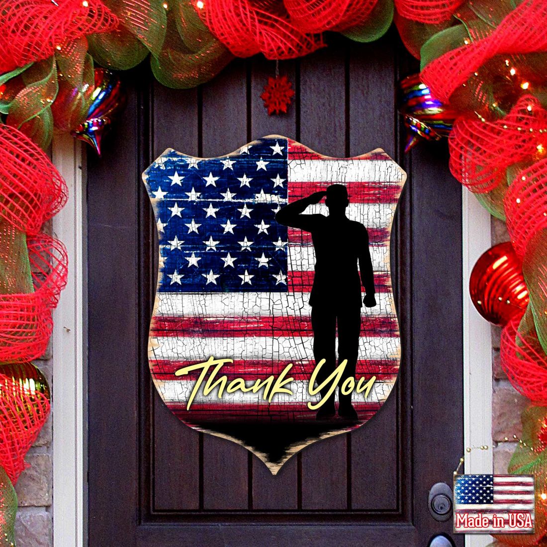 Colgante de pared con el escudo de agradecimiento - International Decor - 8187101H