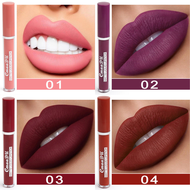 Women's Non-stick Cup Waterproof Matte Lipstick - Lootquake