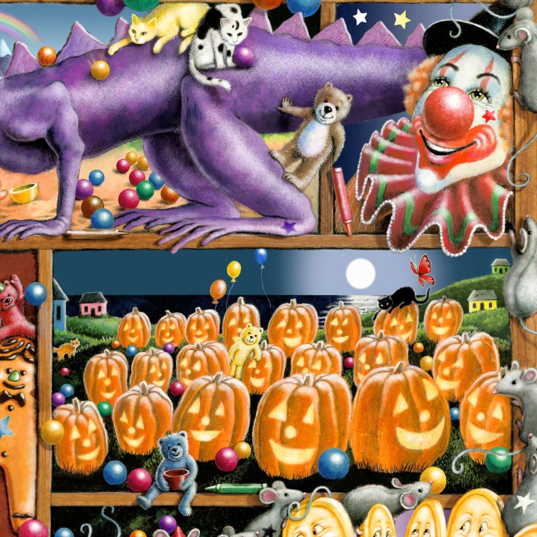 Colors Whimsical Wall Art by Laura Seeley - Love Family Kids Decor - 8513003-LS