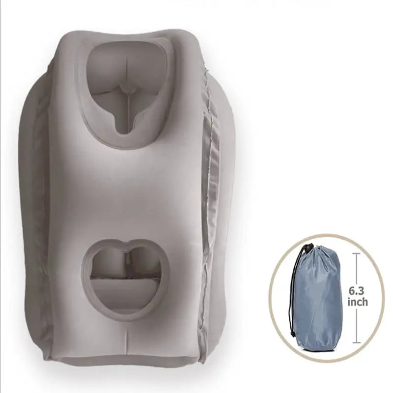 Inflatable Travel Sleeping Bag Portable Cushion Neck Pillow for Men Women Outdoor Airplane Flight Train Sleeping Easy - Lootquake