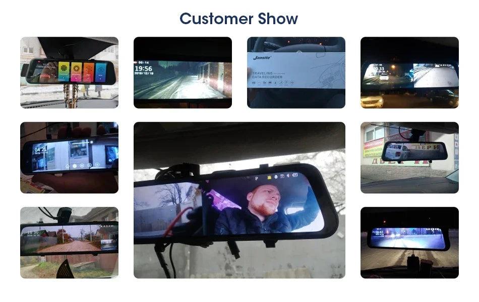 4K 10.26'' Mirror Dash Cam w/ Carplay & Android Auto