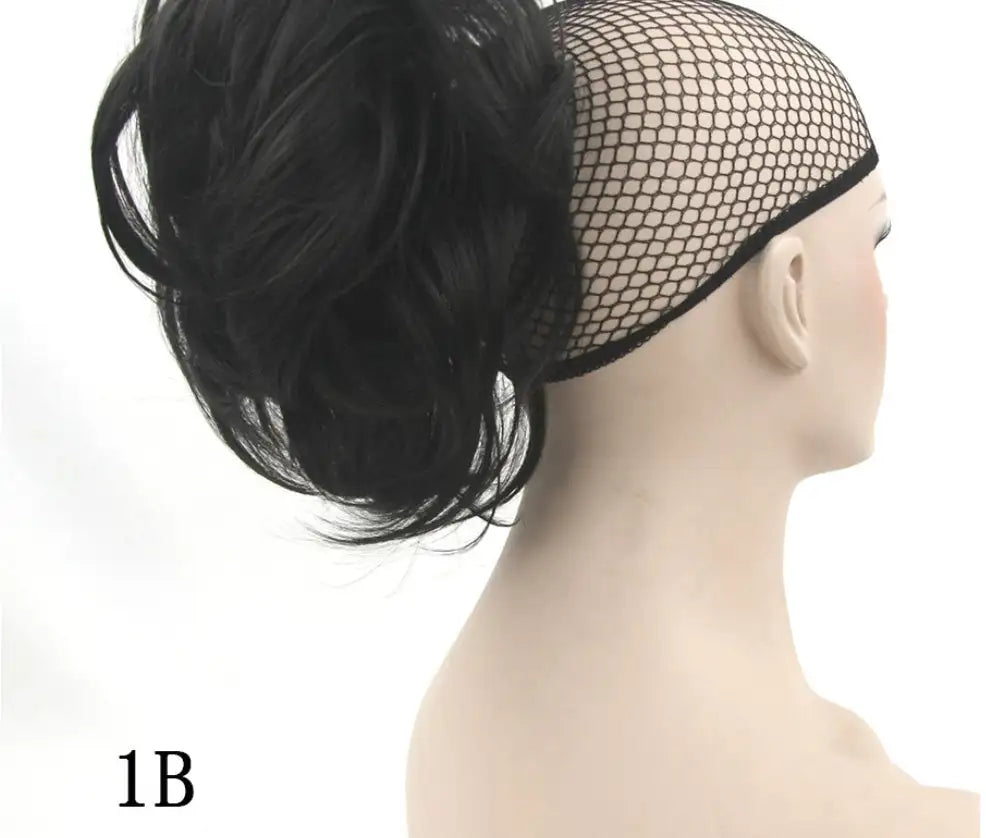 Grip ponytail short hair female curly hair wig flexible hair ponytail - Lootquake