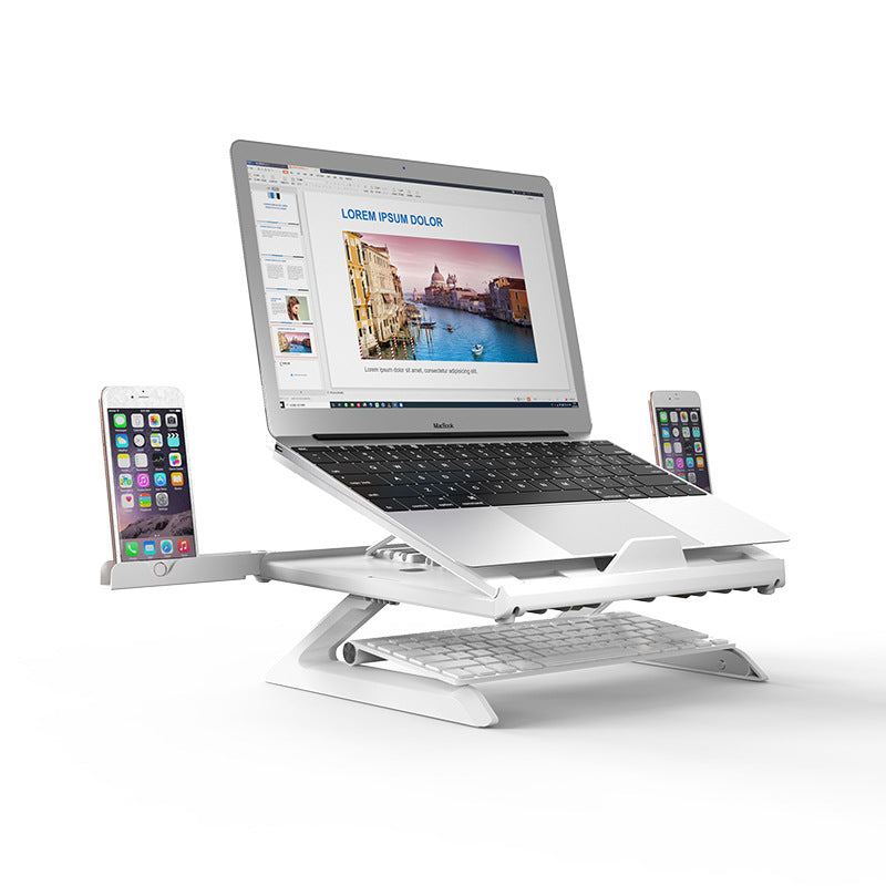Portable Folding Laptop Stand - Aluminum Alloy, Multifunctional