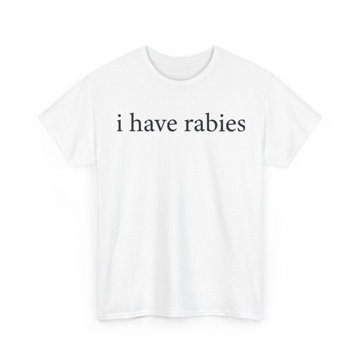 Camiseta divertida "Tengo rabia": divertida camiseta con humor animal para hombre y mujer