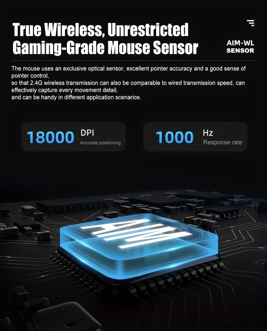 DAREU Sakura Pink Wireless Gaming Mouse - 12K DPI, RGB Rechargeable, 7 Programmable Buttons, Charging Dock Stand, Dual Mode for PC/Laptop/Mac - The Perfect Gift for Birthdays, Valentines, Halloween, Easter, and Girlfriends