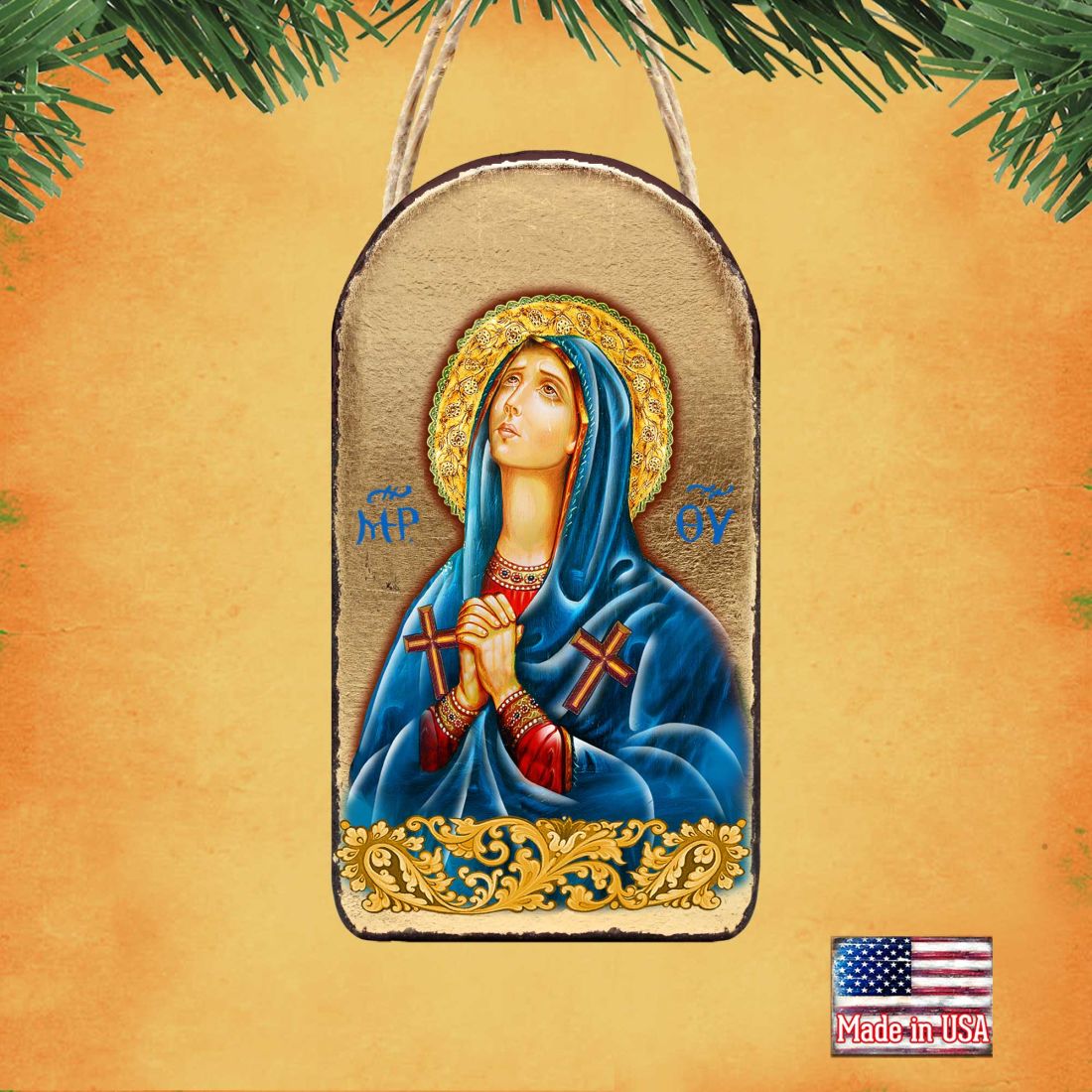 Maria Magdalena Religious Christian Sacred Icon Ornament - Inspirational Icon Decor - 87014
