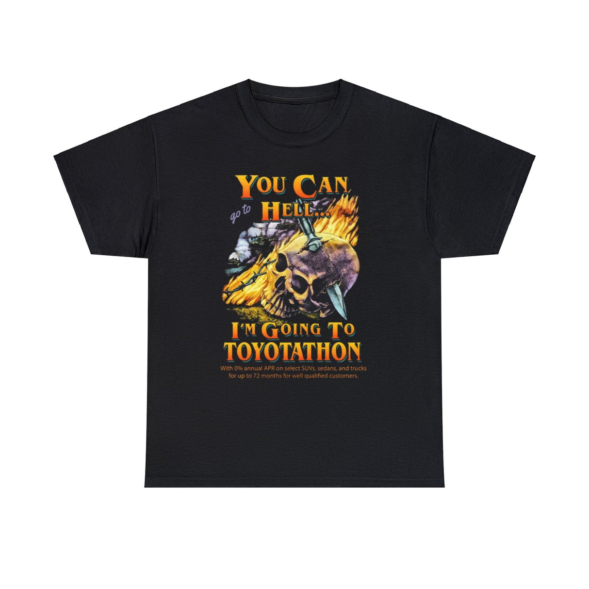 Puedes irte al infierno, yo voy al Toyotathon. Camiseta divertida.