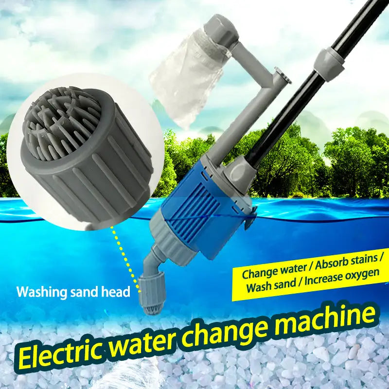 Fish Tank Gravel Cleaner - Aquarium Sand Electric Vacuum - Lootquake
