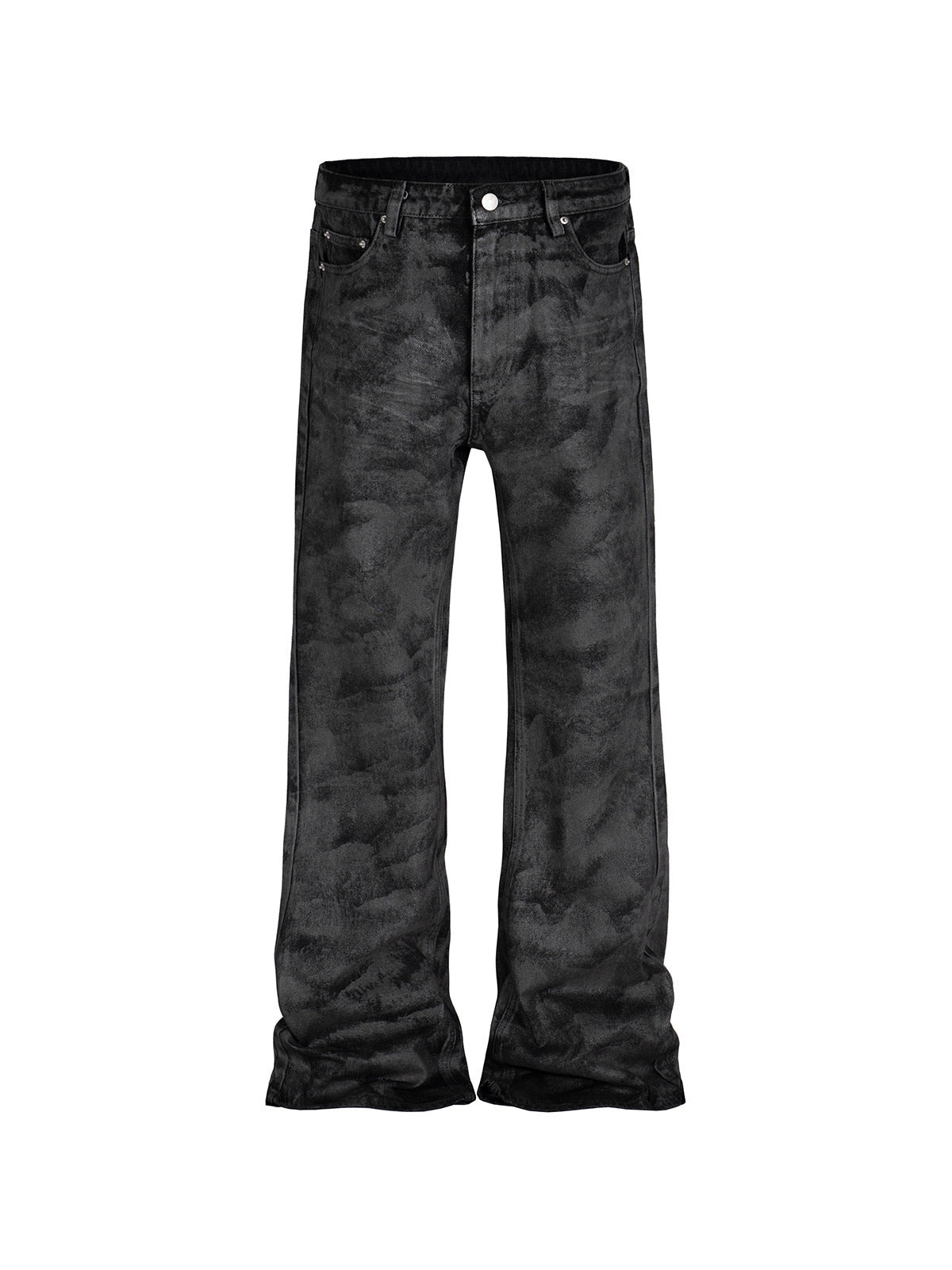 Men's Wide Leg Black Trousers Skinny Jeans - Lootquake