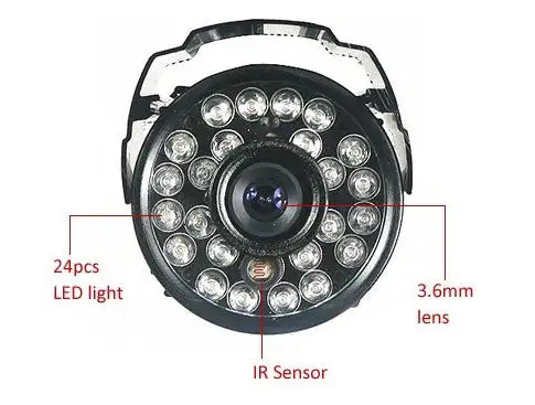 Infrared Night Vision Surveillance Camera, CMOS monitoring equipment - Lootquake