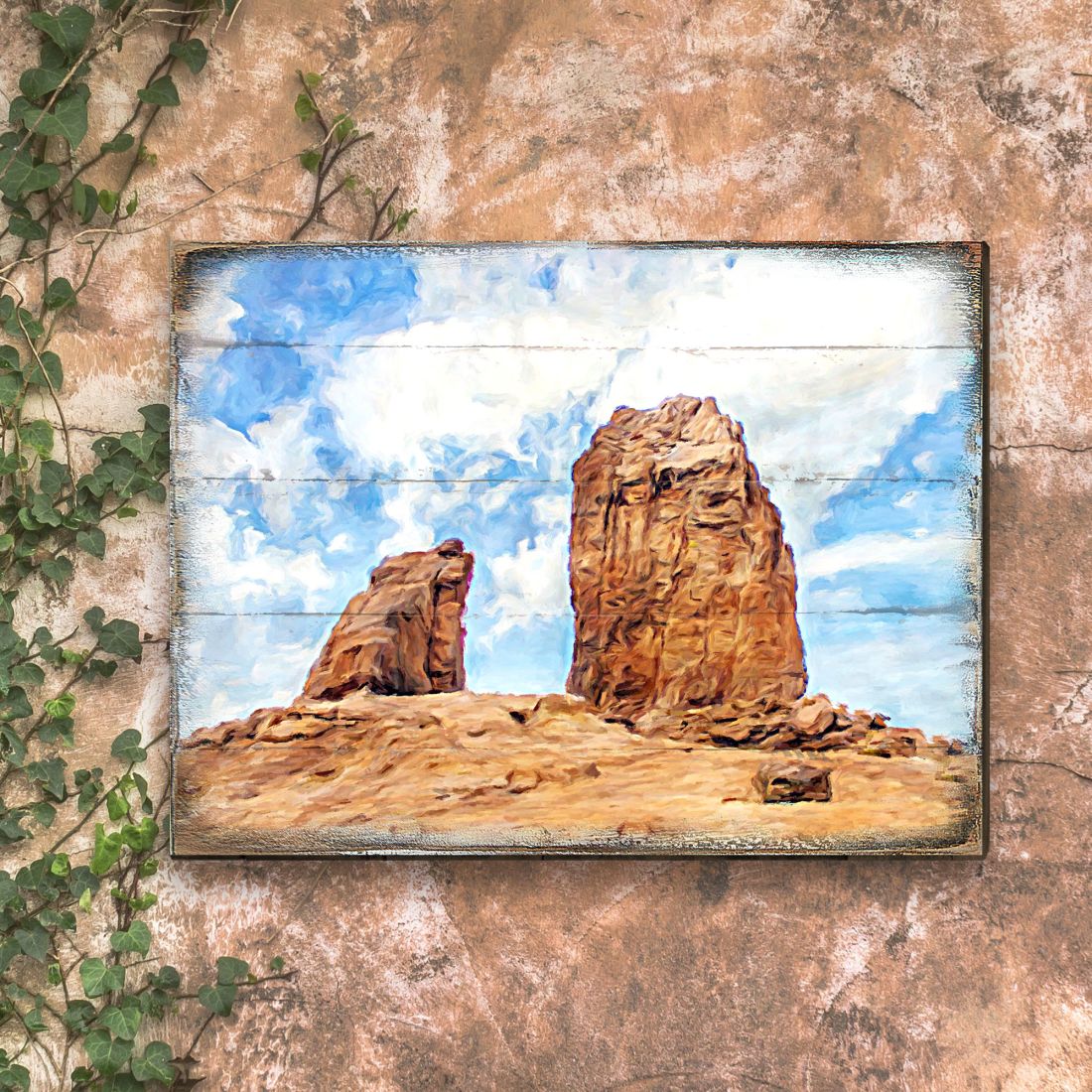 Arte mural de madera con paisaje de los cañones de Hogge de Nature Wonders - Decoración de vida silvestre - 95276B