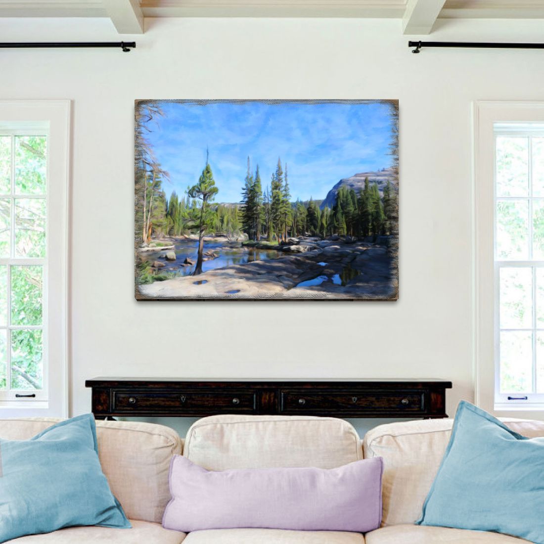 In the Mountains Art Wooden Wall Art by Nature Wonders - Nature Wildlife Decor - 95404B