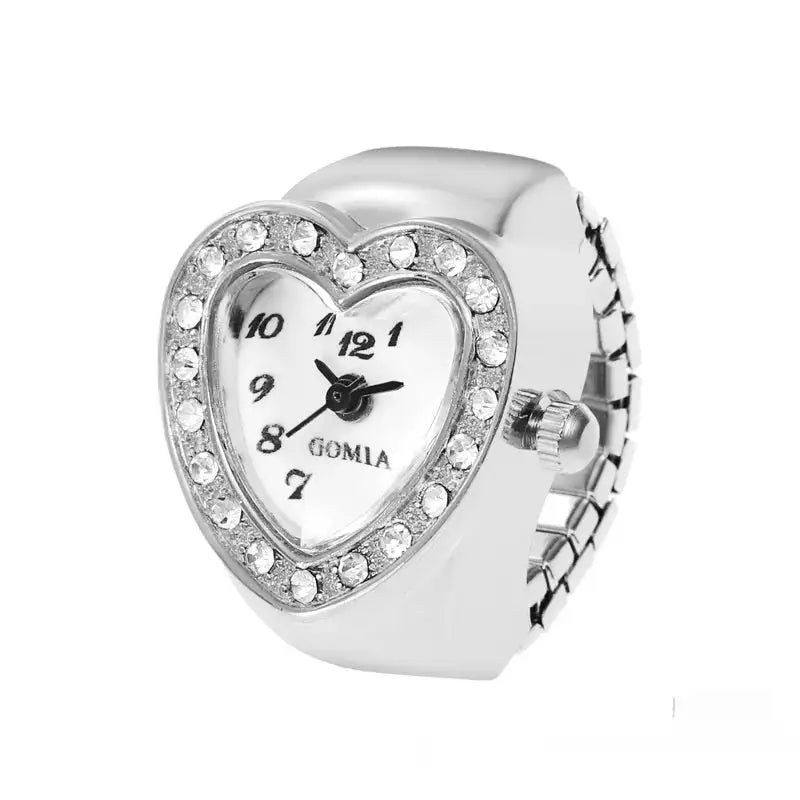 Women's Heart-shaped Ring Watch - Lootquake