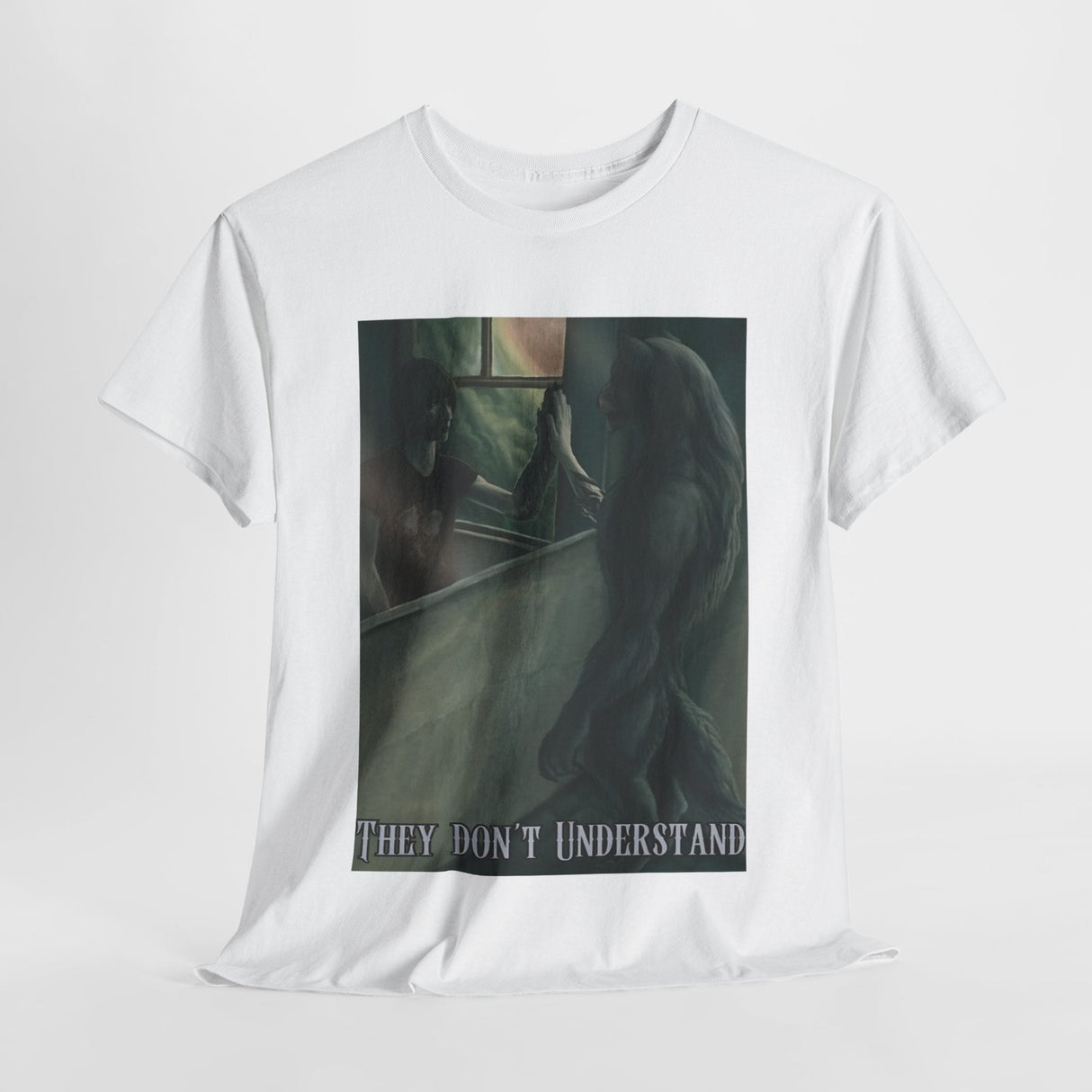 Camiseta divertida "No entienden al hombre lobo" - Camiseta divertida con meme de monstruo