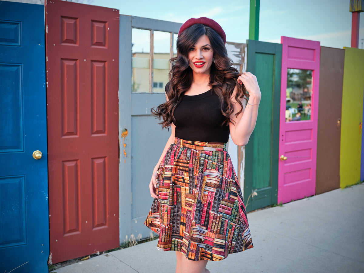 No juzgues un libro por su portada Falda de corte A