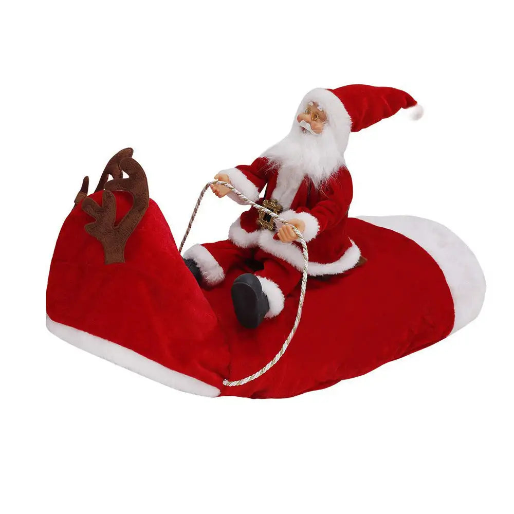 Dog Christmas Clothes Santa Claus Riding Deer - Lootquake