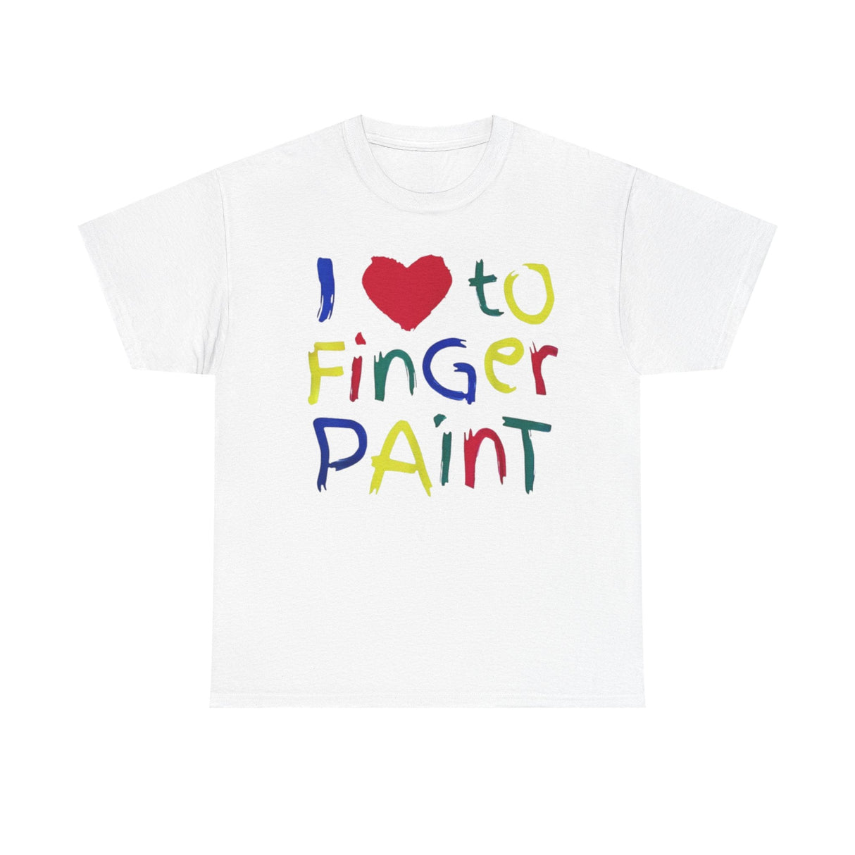 Camiseta divertida para parejas con "Me encanta pintar con los dedos": divertida camiseta gráfica con humor para adultos que combina con él y ella.