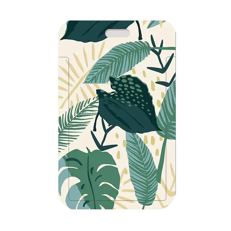 Green Plant Series Simple Fashion Lanyard Card Cover - Lootquake
