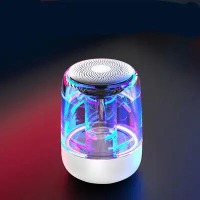 Portable Speakers Bluetooth Column Wireless Bluetooth Speaker Powerful Bass Radio with Variable Color LED Light - Lootquake