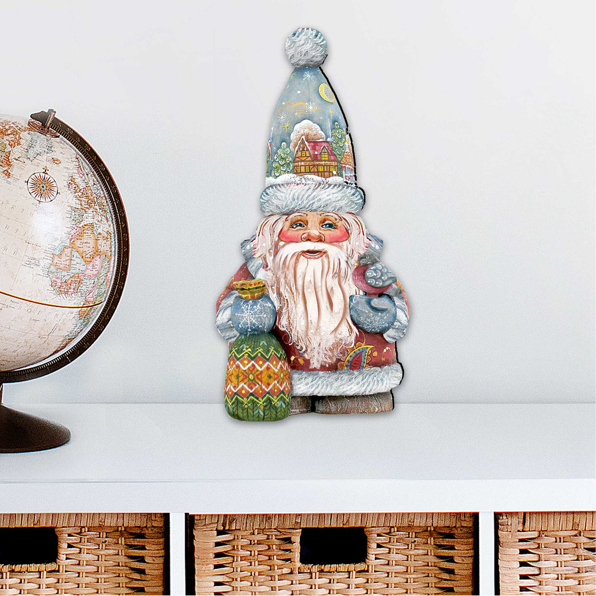 The First Noel Christmas Door Decor by G. DeBrekht - Christmas Santa Snowman Decor - 8116410H