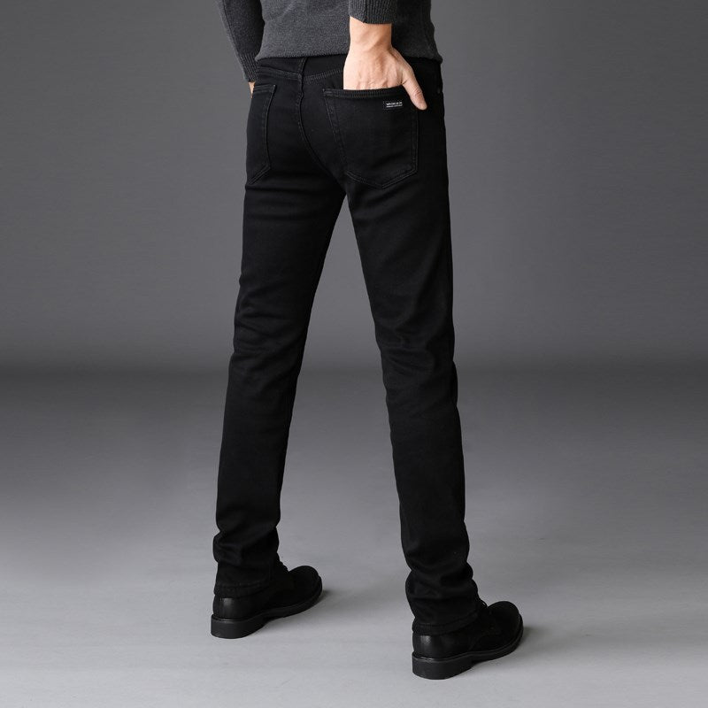 Men's Casual Loose Straight High Stretch Jeans - Lootquake