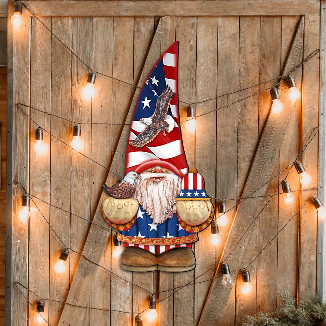 Decoración navideña americana de gnomos para puertas de G. DeBrekht - Decoración navideña americana - 8611015H