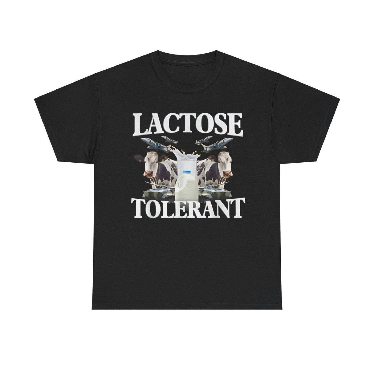 Lactose Tolerant Shirt – Funny Food Meme T-Shirt for Milk Lovers