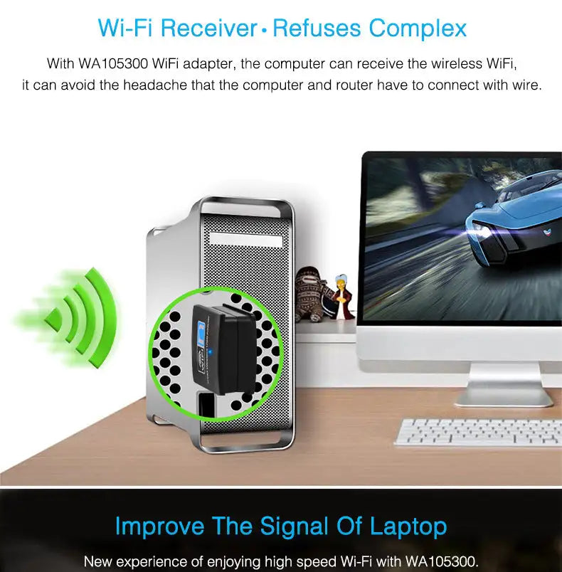 WIFI wireless receiver mini wireless card - Lootquake