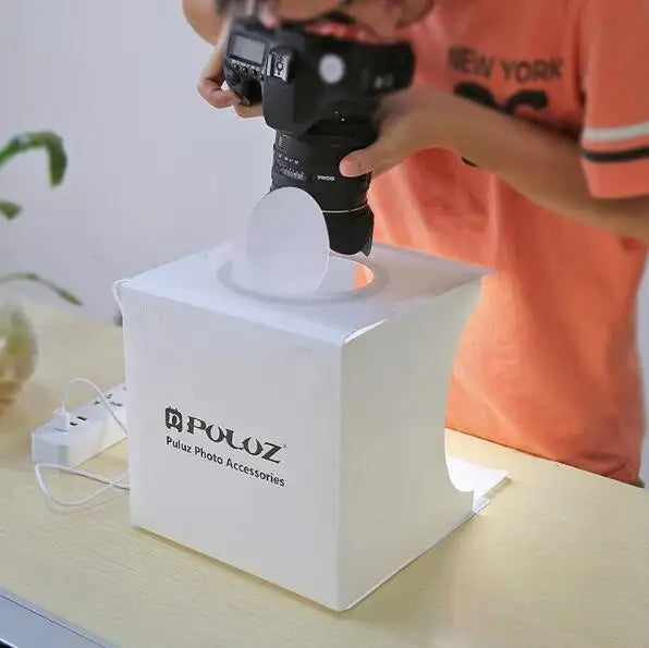 2 LED panels mini folding portable studio - Lootquake